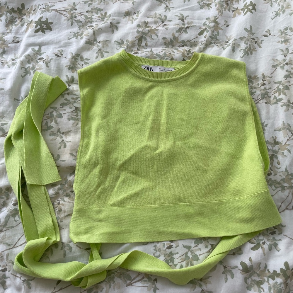 Zara Bright Green Women's Tank Top